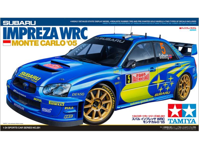 画像: タミヤ (281) 1/24 スバル インプレッサ WRCモンテカルロ’05    