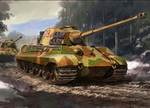 画像: タミヤ (36) 1/48 (1944年) ドイツ重戦車 キングタイガー （ヘンシェル砲塔）   