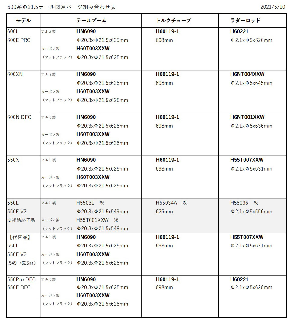 画像: ALIGN 550/600用  テールブーム （黒）  