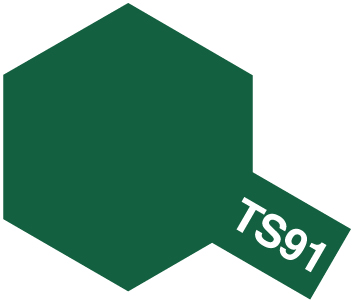 画像1: タミヤ TS-91 カラー スプレー 濃緑色（陸上自衛隊 つやあり)    