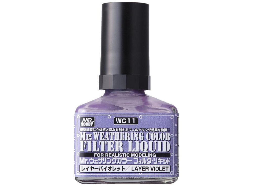 画像1: クレオス (WC11)   Mr.ウェザリングカラー  レイヤーバイオレット  40ml  
