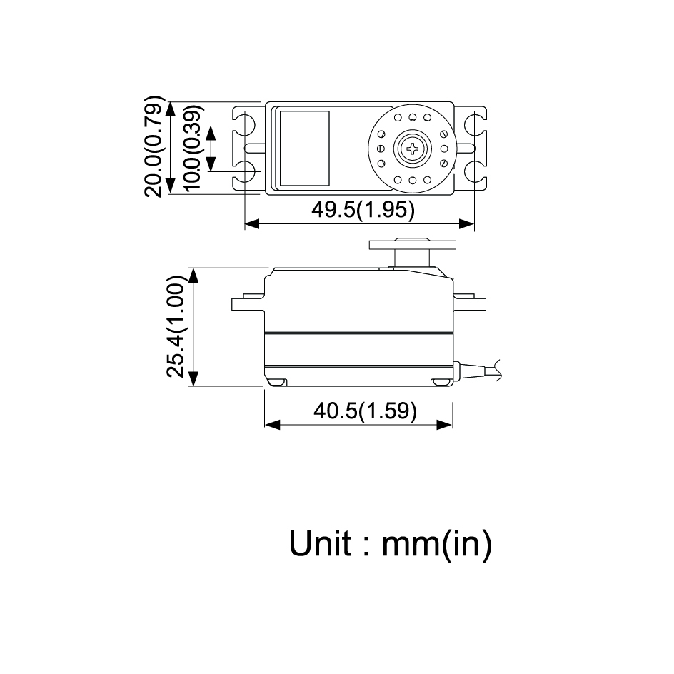 画像: フタバ  (038877)   S-A400 飛行機用薄型サーボ（S9172SV代替品） 