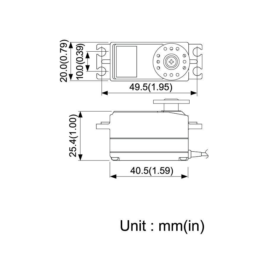 画像: 【新製品】フタバ 038877   S-A400 飛行機用薄型サーボ（S9172SV代替品） 