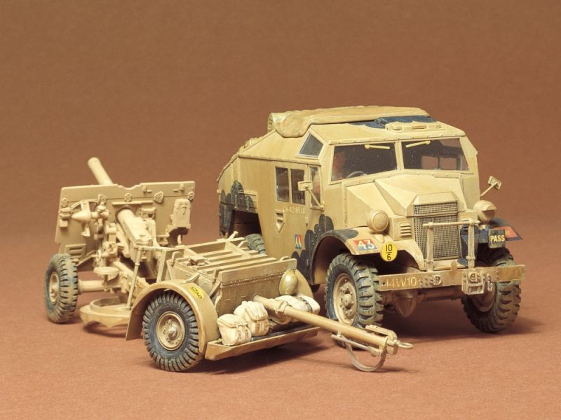 画像: タミヤ（35044）1/35 イギリス・25ポンド砲とクオード・ガントラクター    