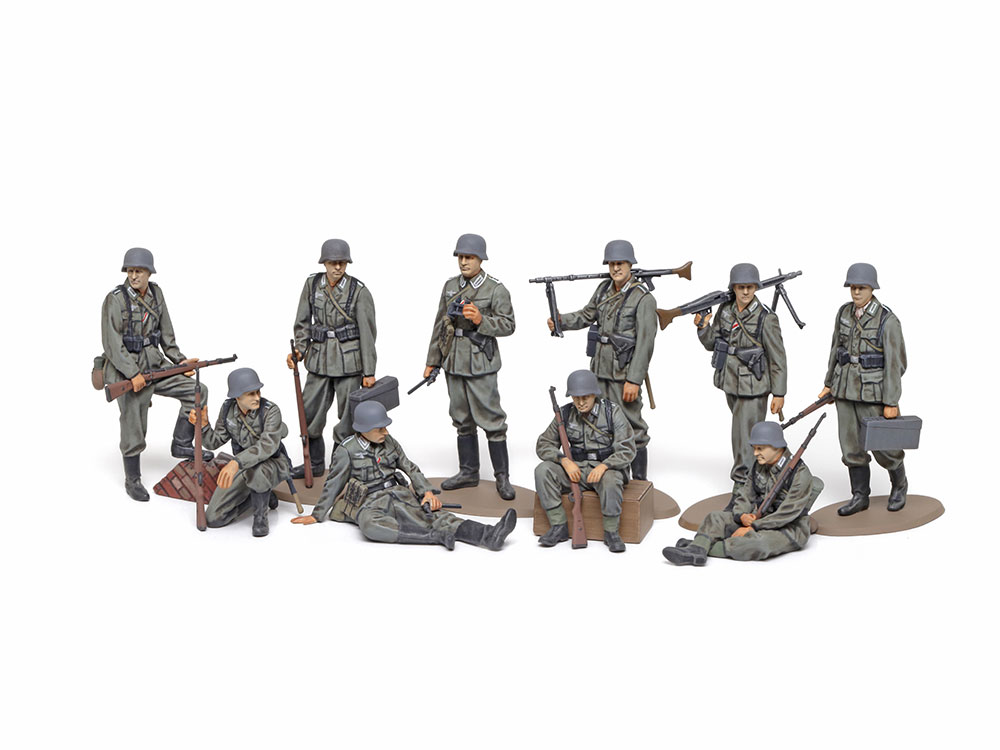画像: タミヤ (102) 1/48 (第二次大戦緒戦) 1/48 WWII ドイツ歩兵セット   