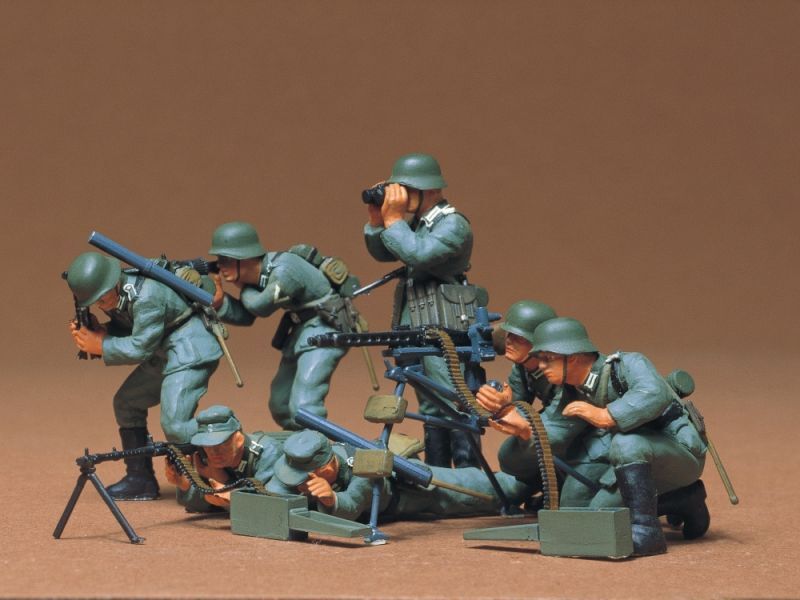 画像1: タミヤ（35038）1/35 ドイツ歩兵 機関銃チームセット   