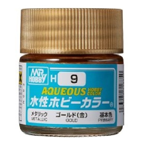 画像1: GSIクレオス  (H9)  水性ホビーカラー ゴールド (金) 光沢  