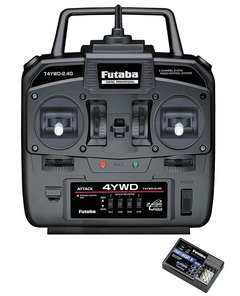 画像1: フタバ  (037160)  T4WD+R214GF-Eアンテナ内蔵受信機 (T/Rセット)   
