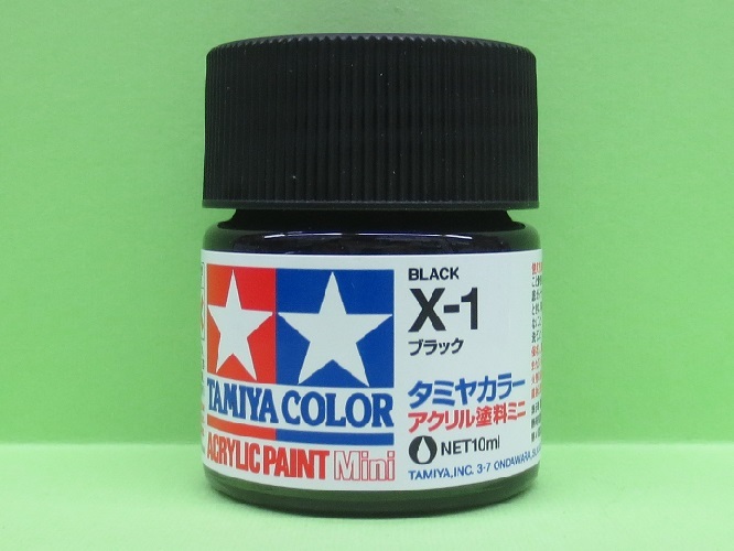 画像1: タミヤ（81501）アクリルミニ X-1 ブラック  