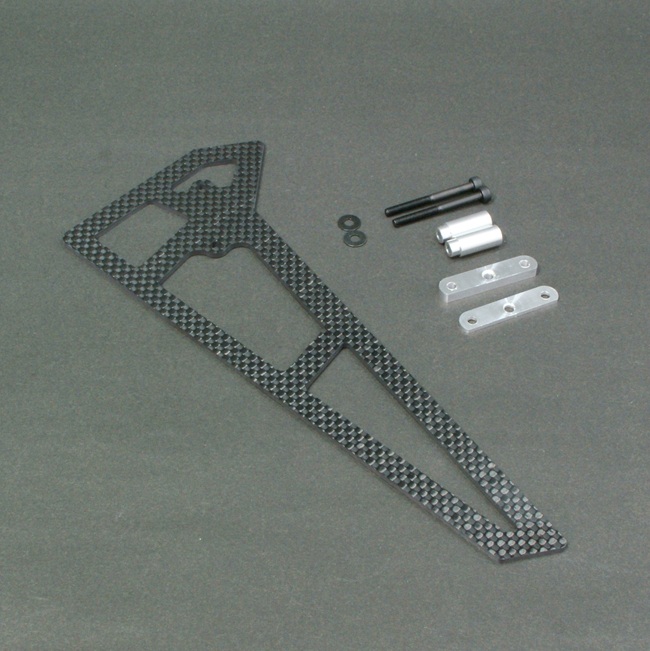 画像1: クエスト QH0083-02  (CA30/50/E6S-550/600用)  カーボンバーチカルフィン【メーカー直送になります】