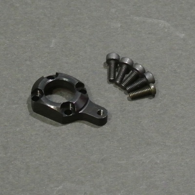 画像1: クエスト QH0082-02 (CA30/50/E6/E12S/120-720/E12S-787/775/GT-15/ZG他用) テールピッチプレート0°（ブラック）【メーカー直送になります】