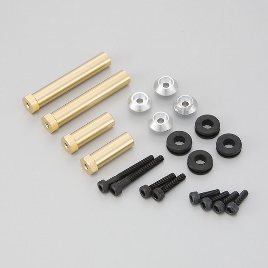 画像1: クエスト CA6185 (CA90/GT15用) ボディーマウントセット (CALIBER 90 Ver.06)【メーカー直送になります】  