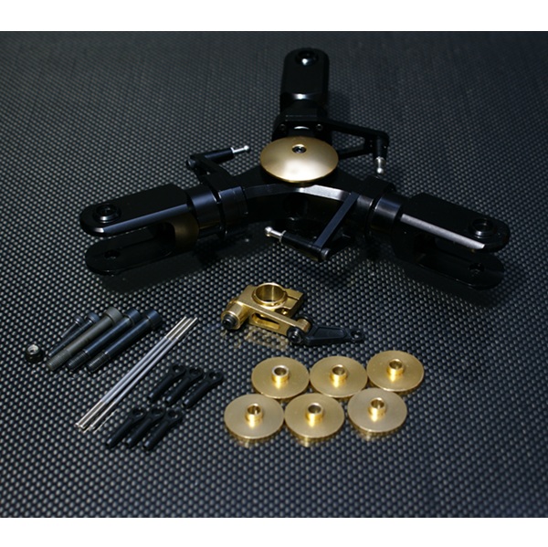 画像1: クエスト QH0079 (FBL=120-720/E12S-787/GT15/ZG他用) FBL10-3Blade ヘッドセット(スワッシュ無し) 【メーカー直送になります】  