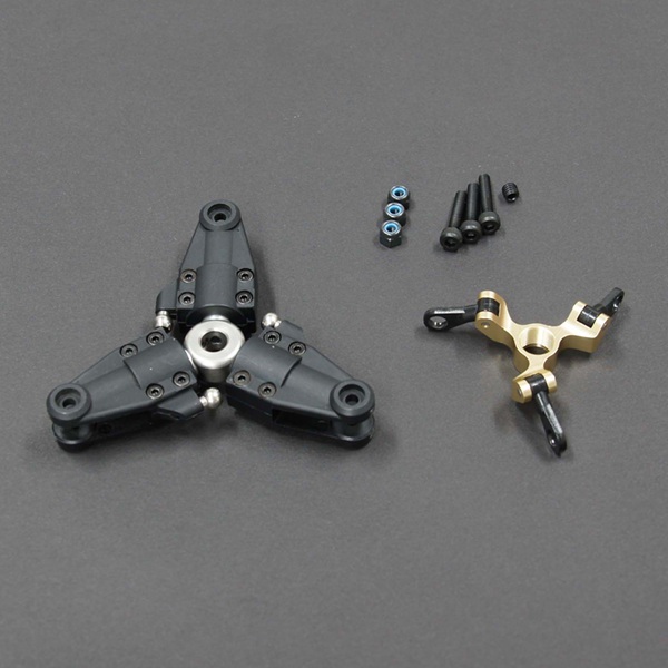 画像1: クエスト QH0139 (E12S-775用) 3枚テールローターグリップセット (IM775)【メーカー直送になります】  