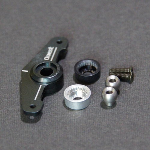 画像1: クエスト QH0095 (CA30/50/90Ver06/E6-550/600/GT15/ZG/E12S-775/787/120-720用) スワッシュ用アルミサーボホーン typeD30mm【メーカー直送になります】  