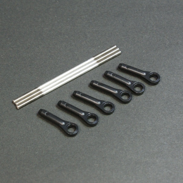 画像1: クエスト QH0080-02 (FBL=CA/90Ver06/GT15/ZG/E12S-775/787/120-720用) ヘッドリンケージロッドセット (FBL12-3Blade)【メーカー直送になります】