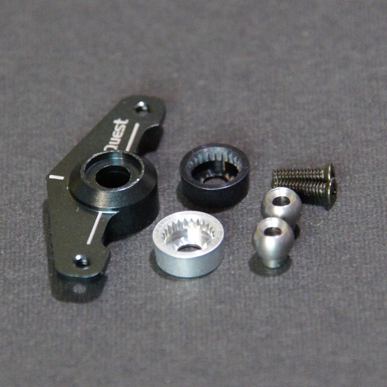 画像1: クエスト QH0094 (CA/90Ver06/GT15/ZG/E12S-/787/120-720用) アルミサーボホーン type Ｄ27mm【メーカー直送になります】  