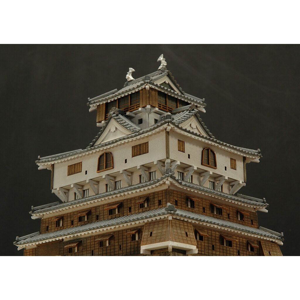 画像: ウッディジョー (NO.330) 1/150 岩国城 木製模型 組立キット 