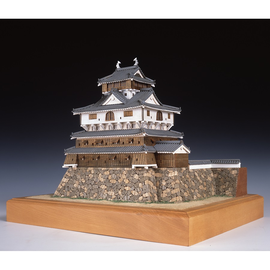 画像1: ウッディジョー (NO.330) 1/150 岩国城 木製模型 組立キット 