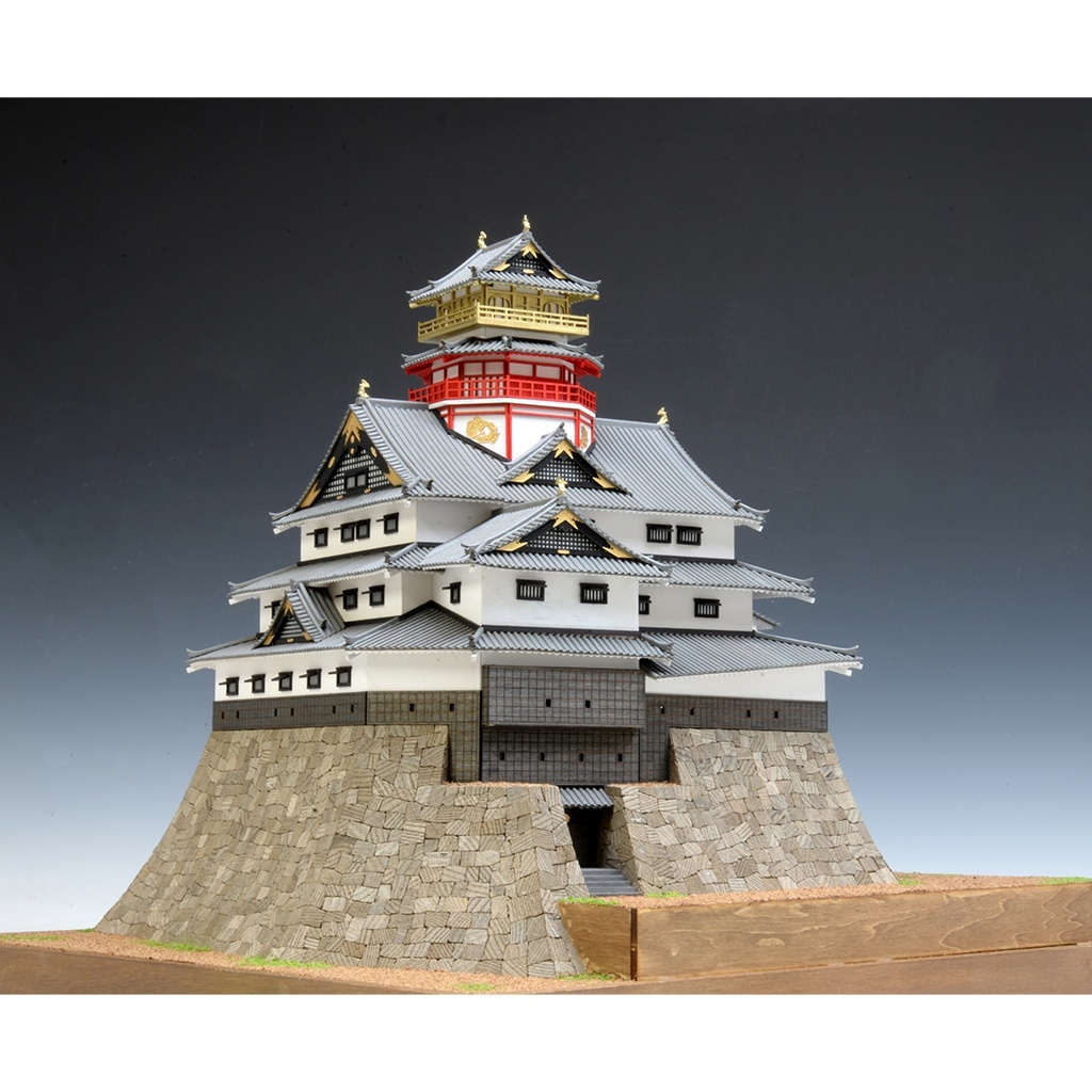 画像1: ウッディジョー (NO.294) 1/150安土城（改良版）木製模型 組立キット  