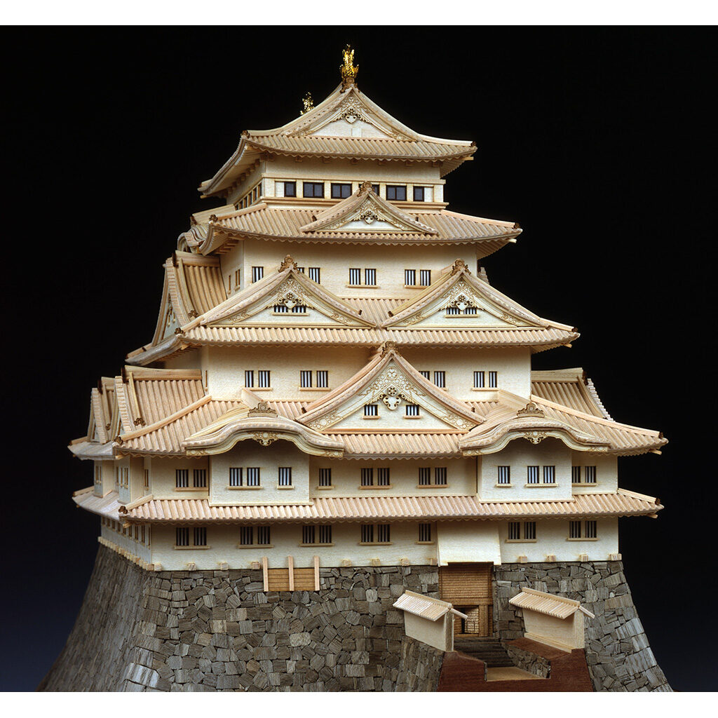 画像: ウッディジョー (NO.331) 1/150 名古屋城 木製模型 組立キット 