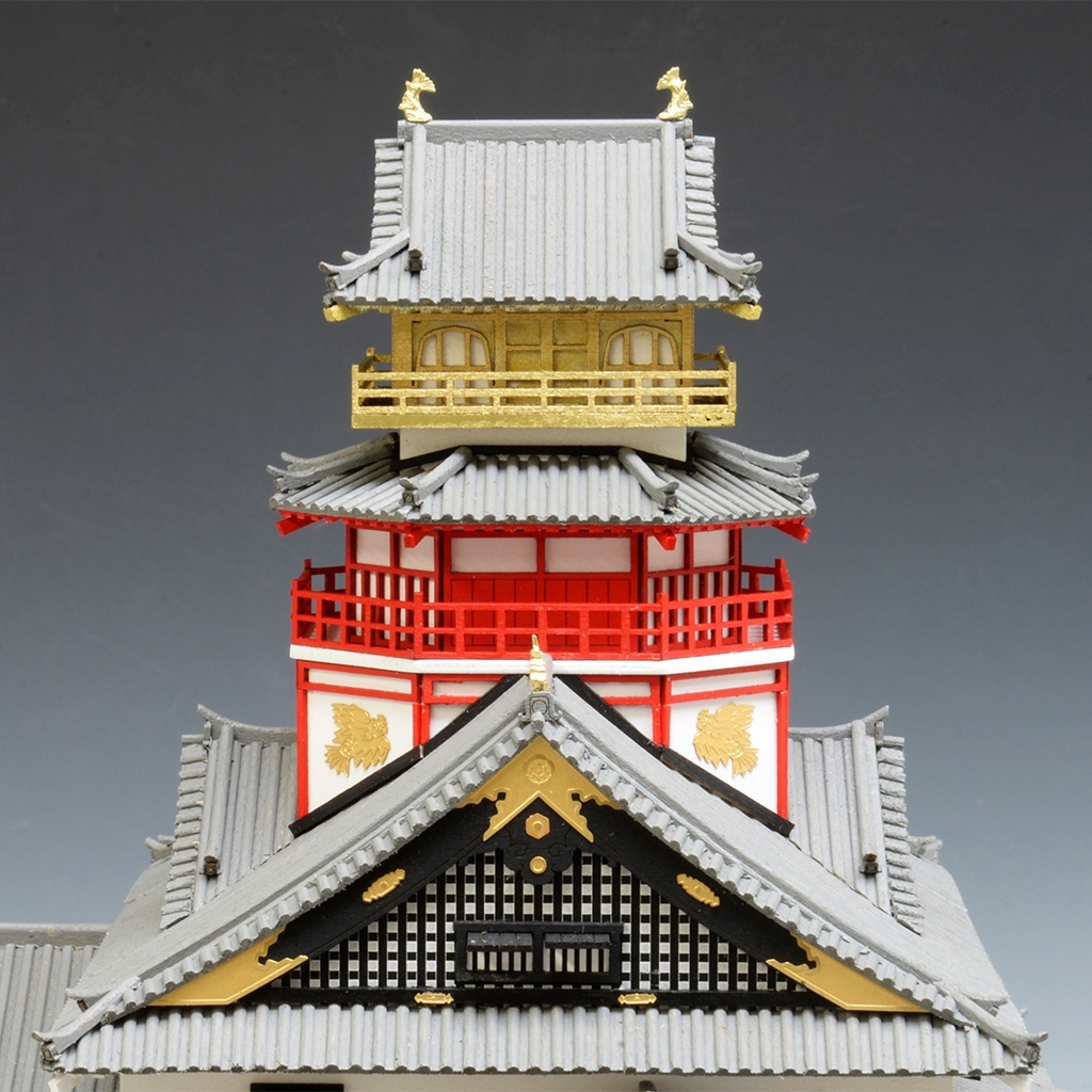 画像: ウッディジョー (NO.294) 1/150安土城（改良版）木製模型 組立キット  