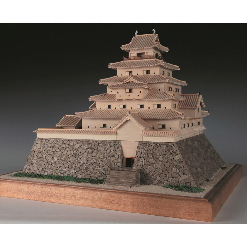 画像: ウッディジョー (NO.336) 1/150 鶴ヶ城 木製模型 組立キット  