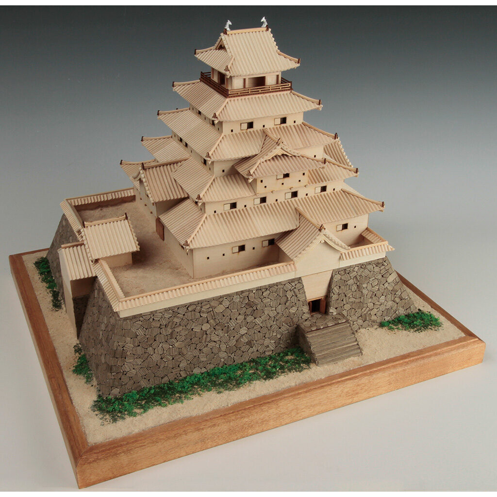 画像: ウッディジョー (NO.336) 1/150 鶴ヶ城 木製模型 組立キット  