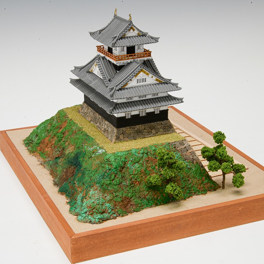 画像: ウッディジョー (NO.275) 1/150 岐阜城 木製模型 組立キット 
