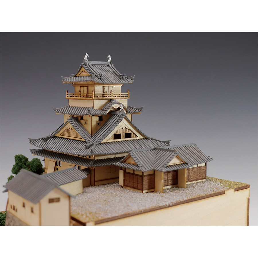 画像: ウッディジョー (NO.258) 1/150 高知城 木製模型 組立キット 