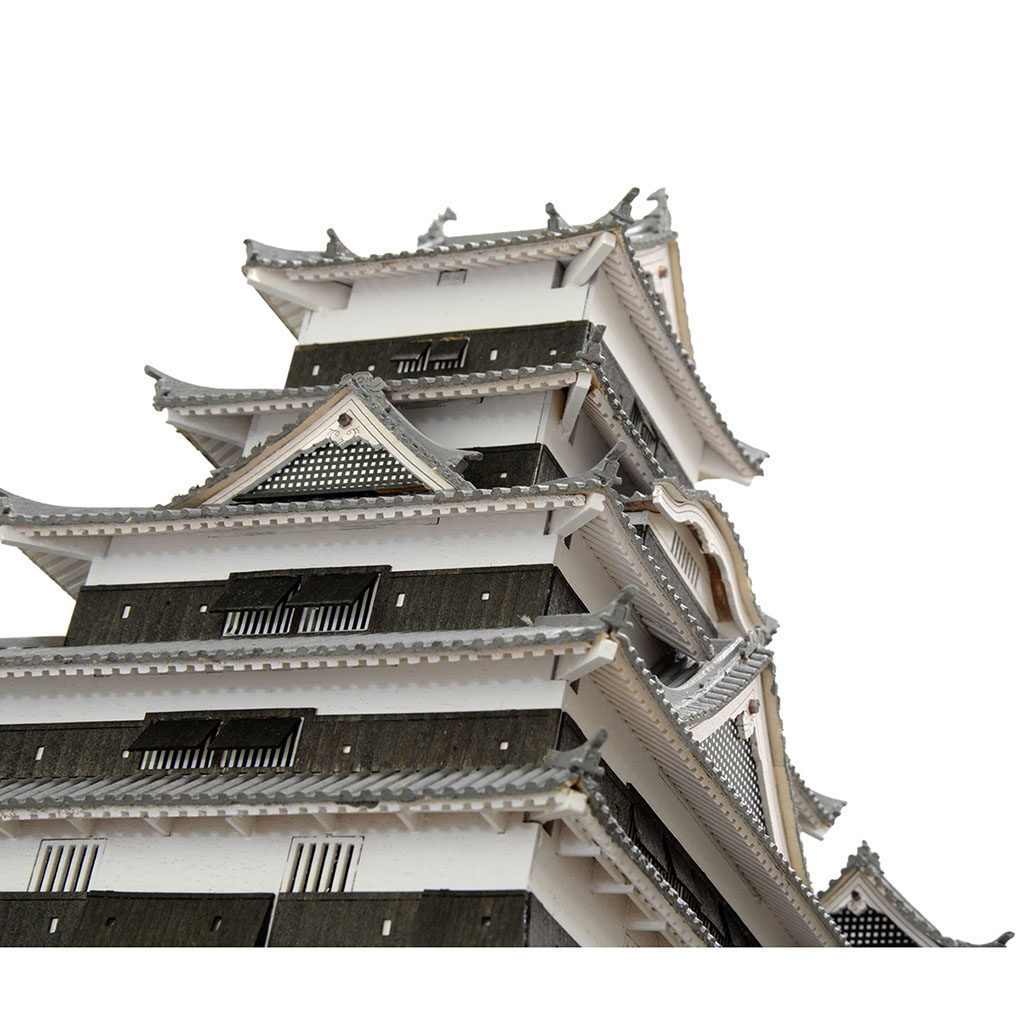 画像: ウッディジョー (NO.334) 1/150 松本城（改良版）木製模型 組立キット  