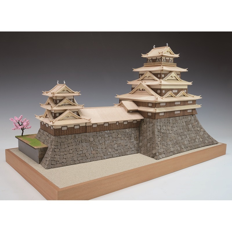画像: ウッディジョー (NO.260) 1/150 広島城 木製模型 組立キット 