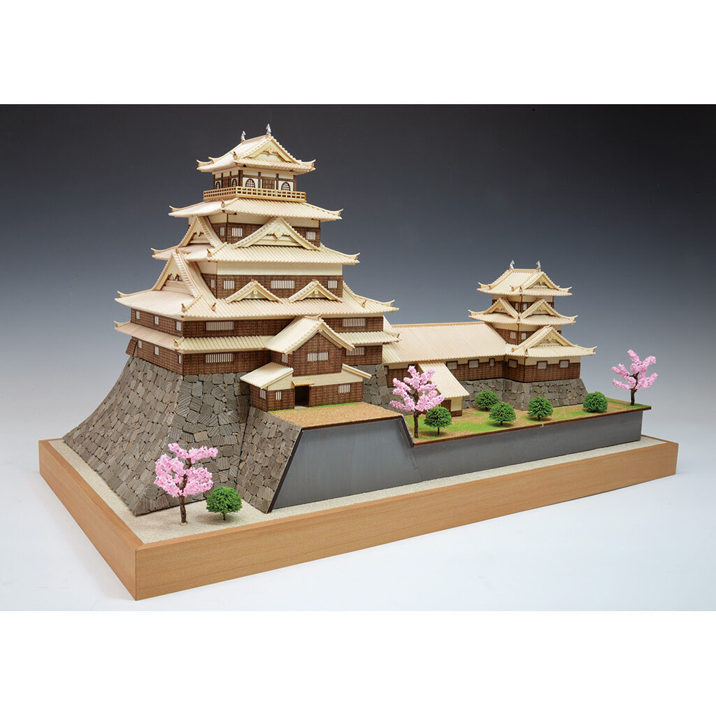 画像: ウッディジョー (NO.260) 1/150 広島城 木製模型 組立キット 