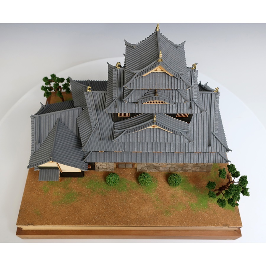 画像: ウッディジョー (NO.265) 1/150 岡山城 木製模型 組立キット 