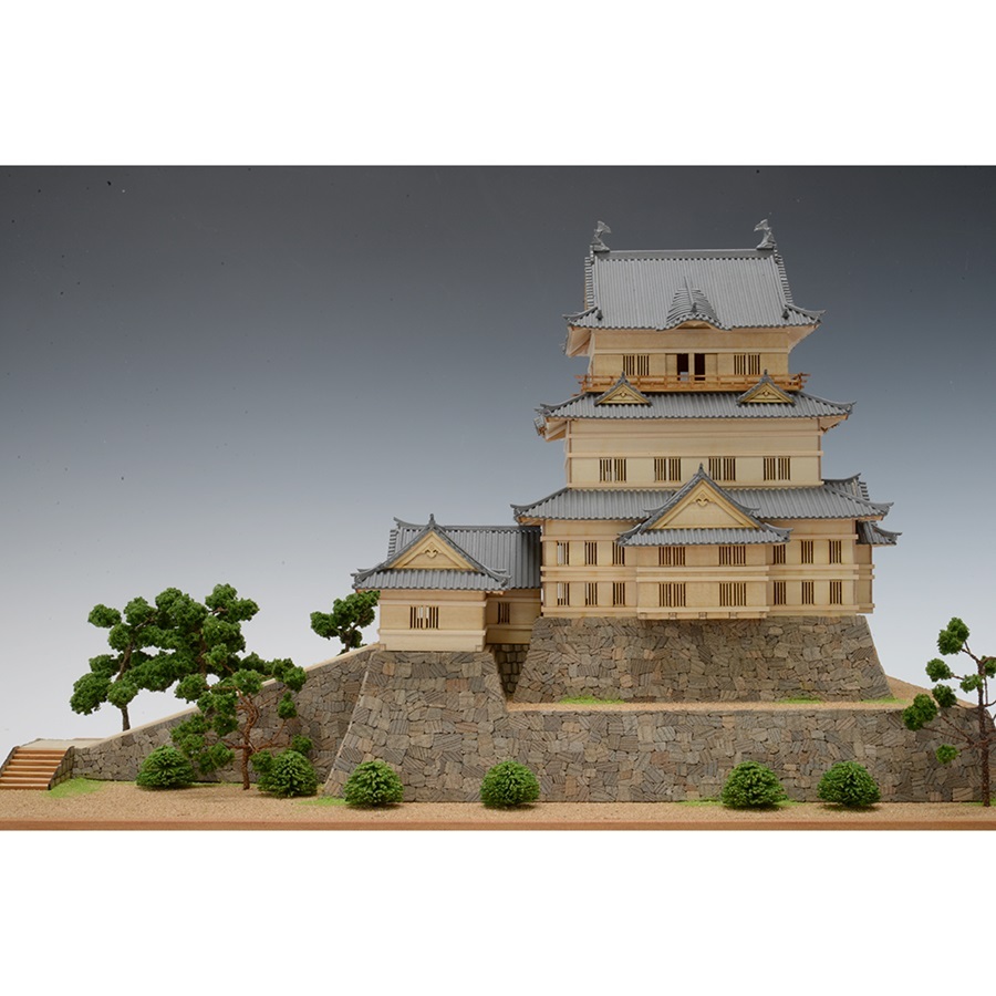 画像: ウッディジョー (NO.261) 1/150 小田原城 木製模型 組立キット 