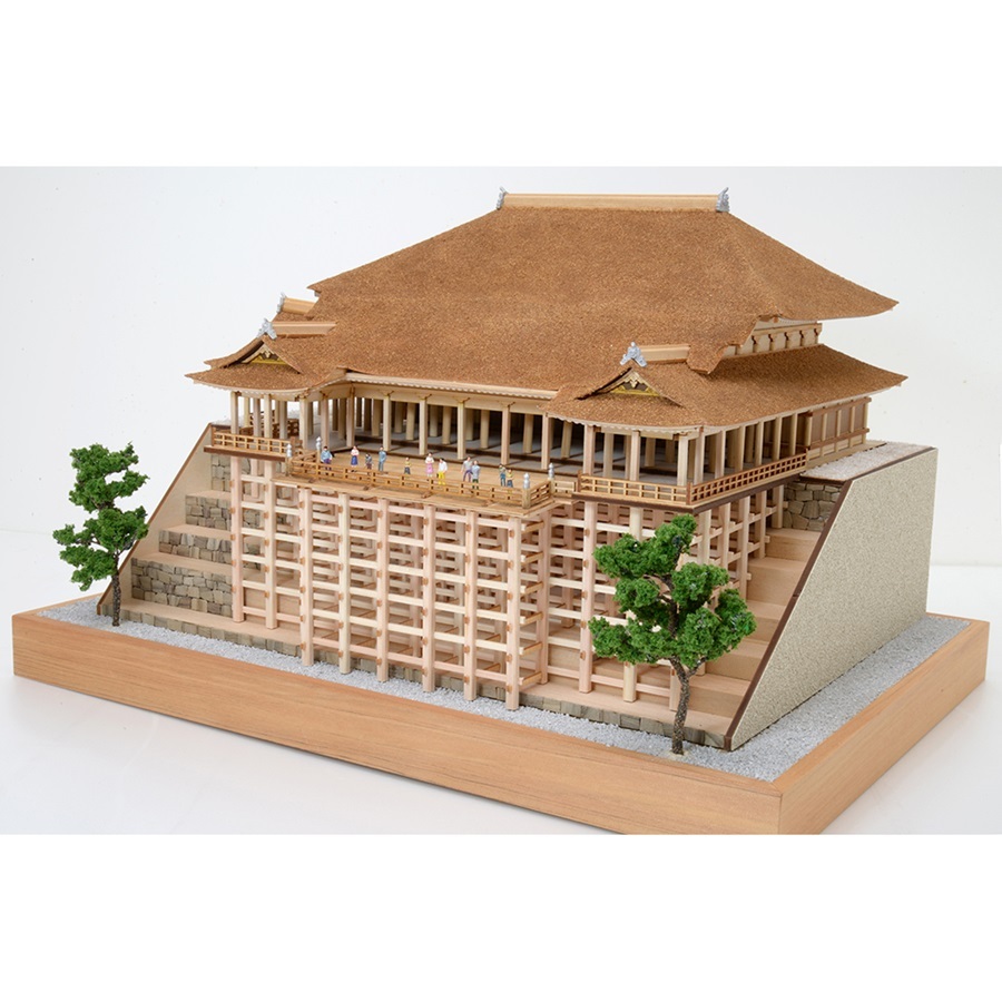 画像1: ウッディジョー (NO.343) 1/150 清水寺 木製模型 組立キット 