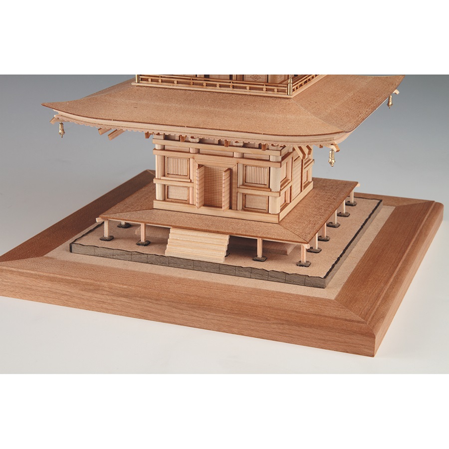 画像: ウッディジョー (NO.347) 1/75 瑠璃光寺 五重塔 木製模型 組立キット 
