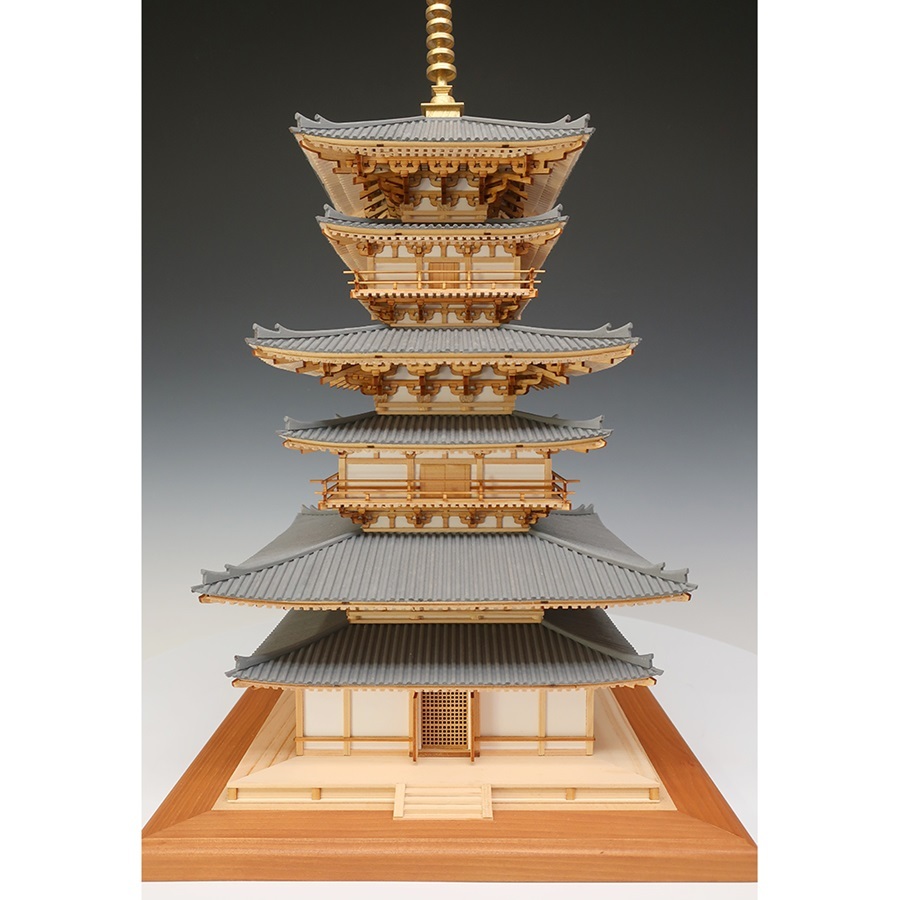 画像: ウッディジョー (NO.348) 1/75 薬師寺 東塔 木製模型 組立キット 