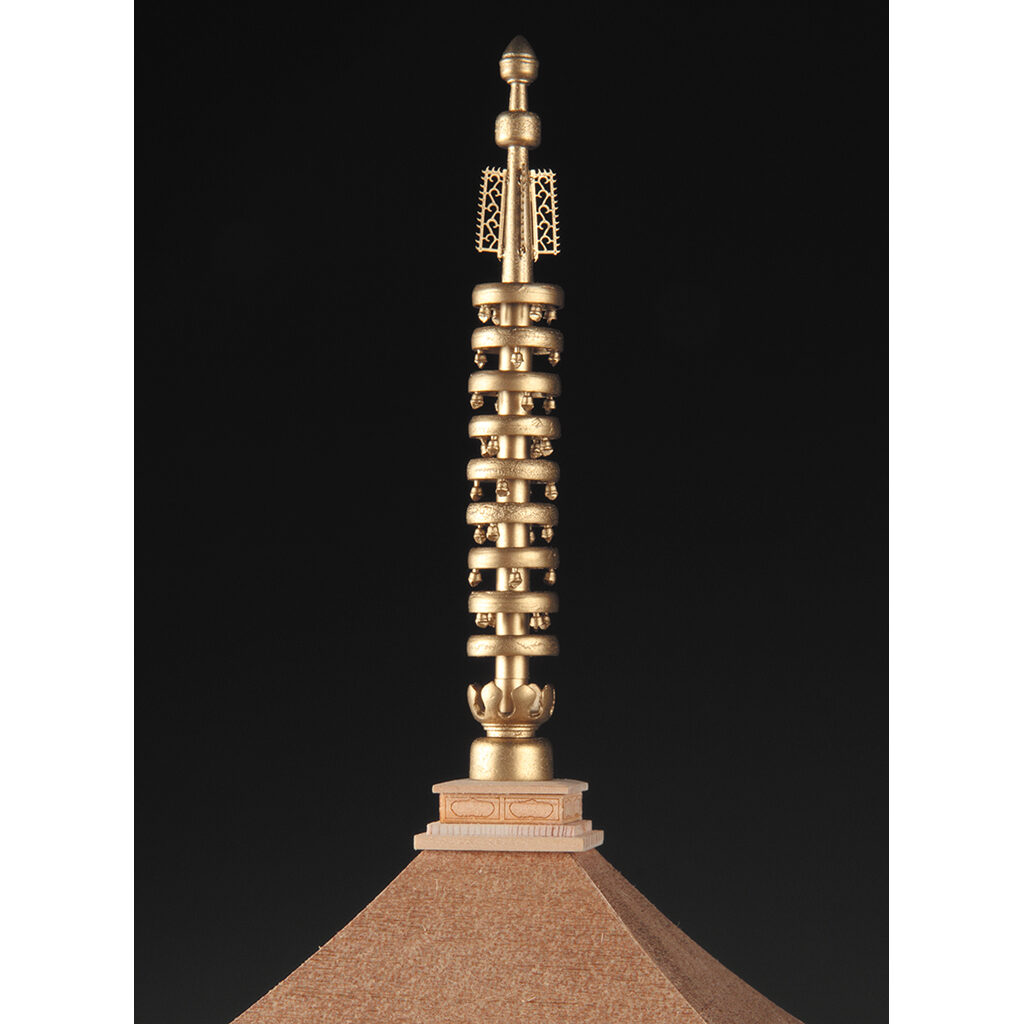 画像: ウッディジョー (NO.347) 1/75 瑠璃光寺 五重塔 木製模型 組立キット 