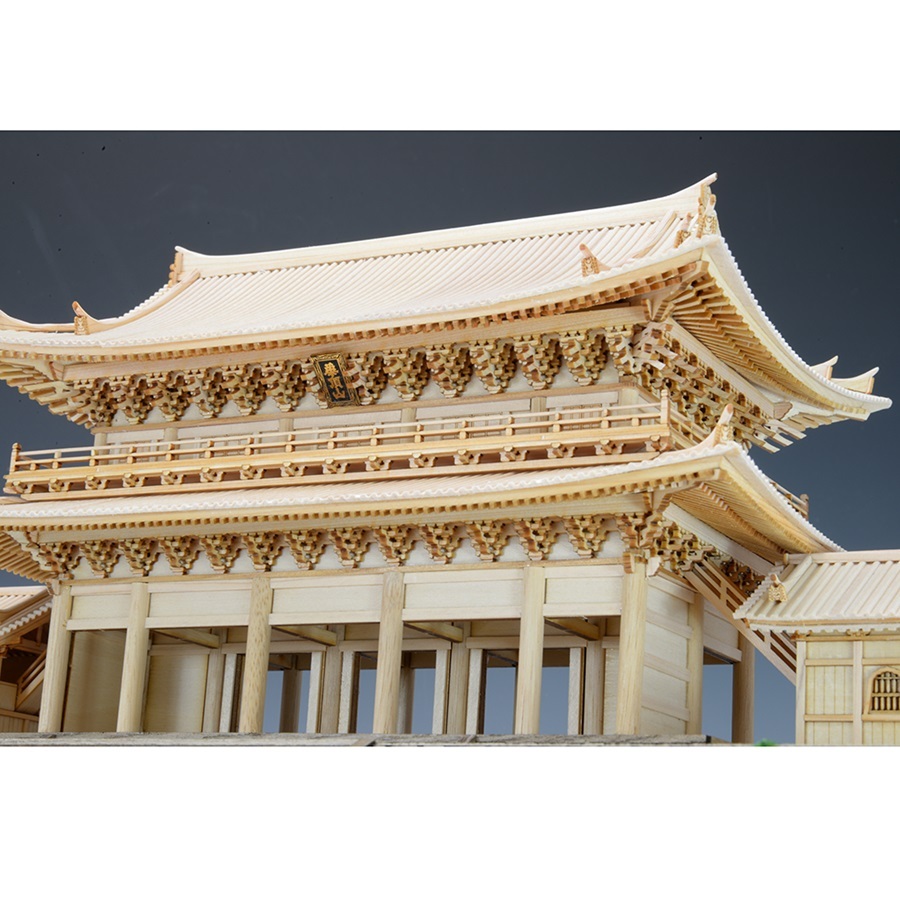 画像: ウッディジョー (NO.256) 1/150 知恩院 三門 木製模型 組立キット 