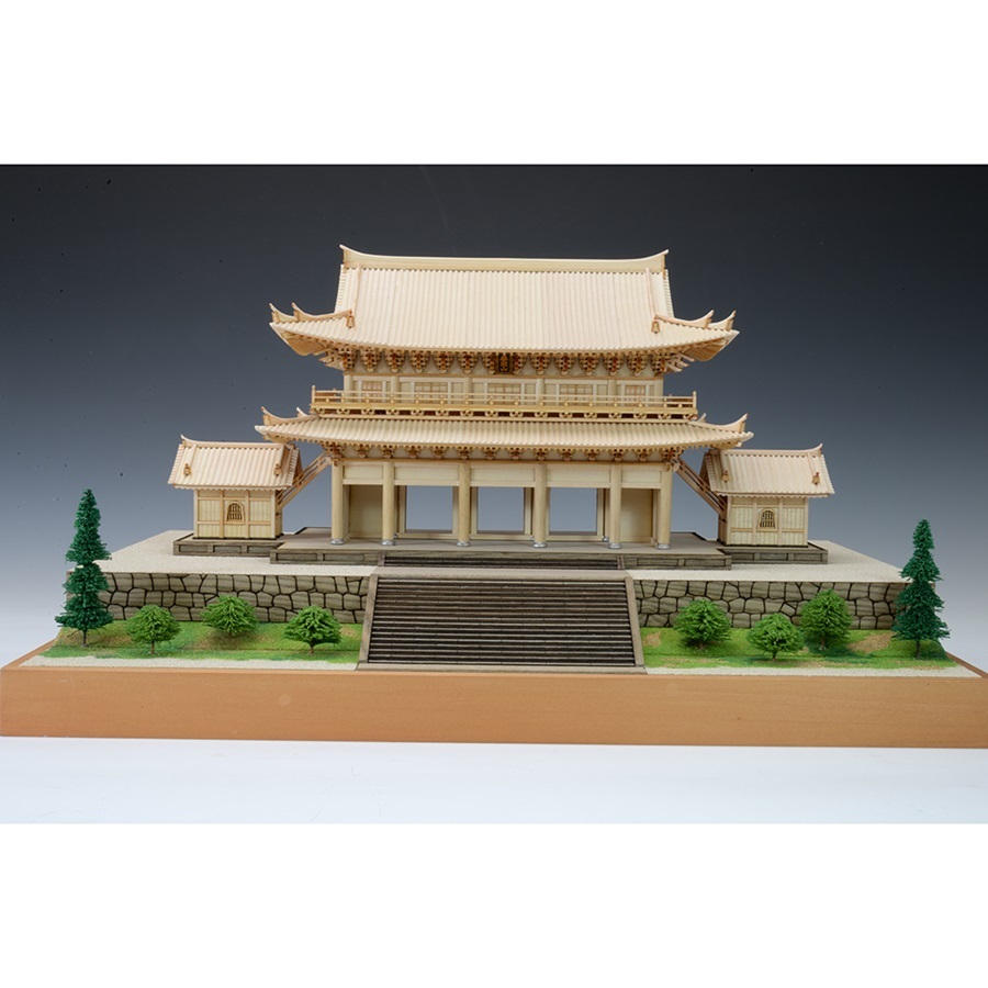 画像: ウッディジョー (NO.256) 1/150 知恩院 三門 木製模型 組立キット 