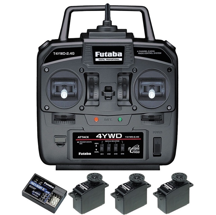 画像1: フタバ (037177)  T4YWD+R214GFE受信機+Ｕ300サーボx3付セット  