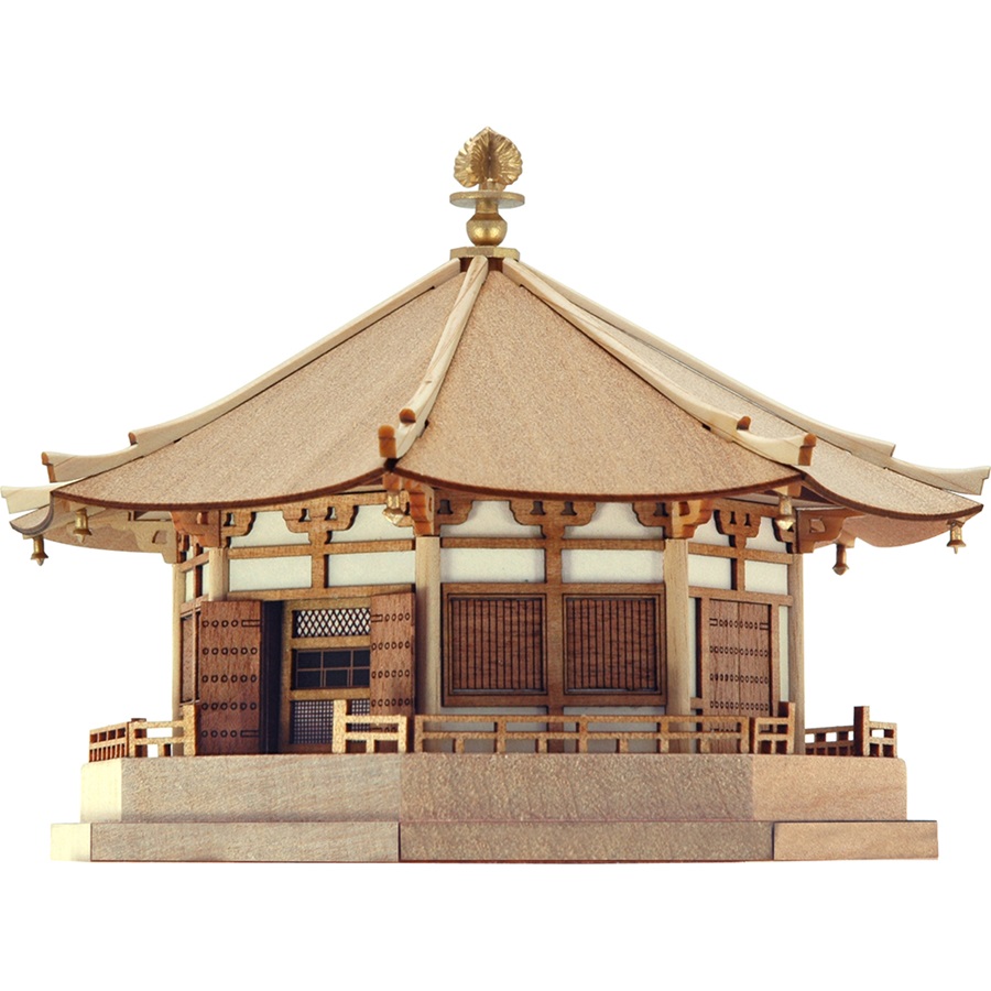 画像: ウッディジョー (NO.364) 1/150 法隆寺 夢殿 木製模型 組立キット 