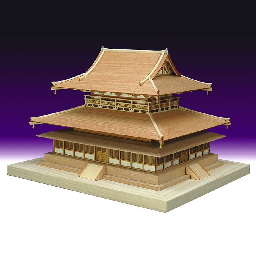 画像: ウッディジョー (NO.361) 1/150 法隆寺 金堂 木製模型 組立キット 