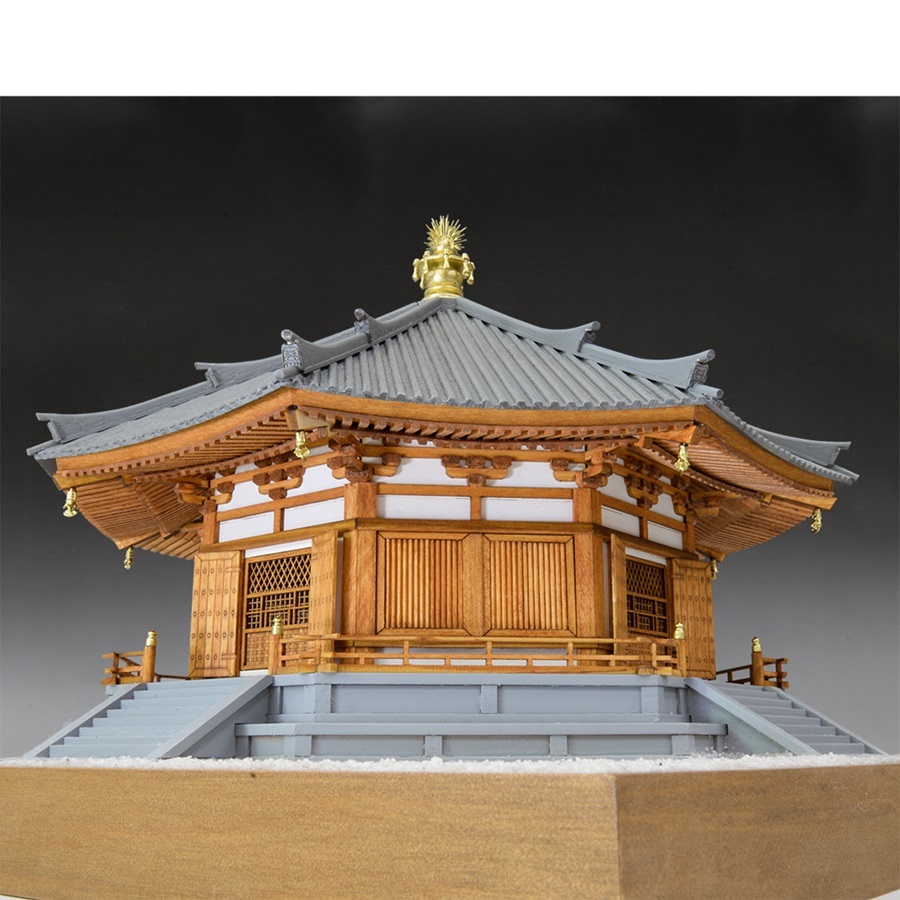 画像: ウッディジョー (NO.364) 1/75 法隆寺 夢殿 木製模型 組立キット 