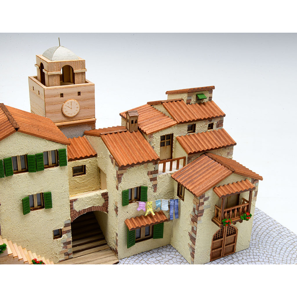 画像: ウッディジョー (NO.322) 1/87 ヨーロッパの街並みシリーズ イタリア 木製模型 組立キット 