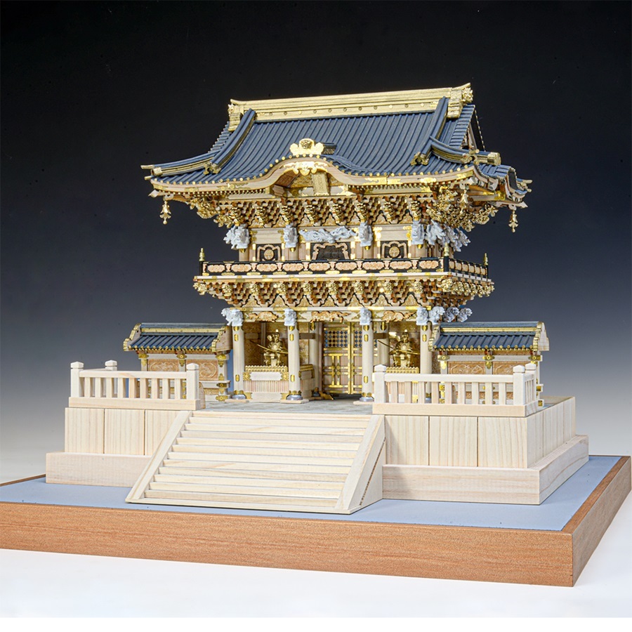 画像: ウッディジョー (NO.353) 1/50 日光東照宮 陽明門 木製模型 組立キット 