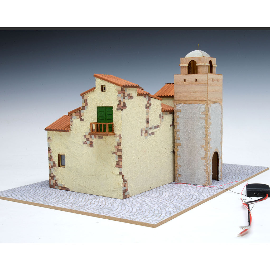 画像: ウッディジョー (NO.322) 1/87 ヨーロッパの街並みシリーズ イタリア 木製模型 組立キット 