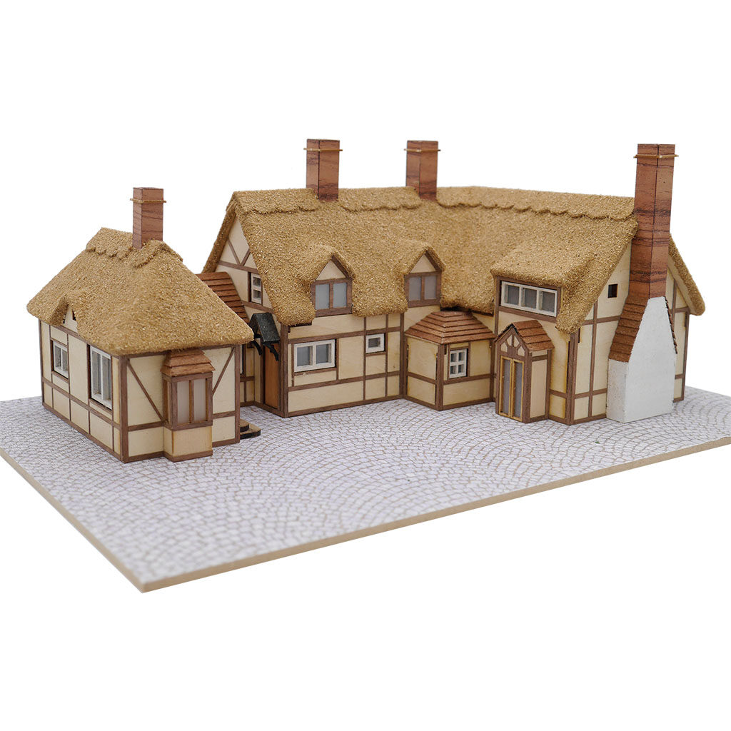 画像: ウッディジョー (NO.323) 1/87 ヨーロッパの街並みシリーズ イギリス 木製模型 組立キット 