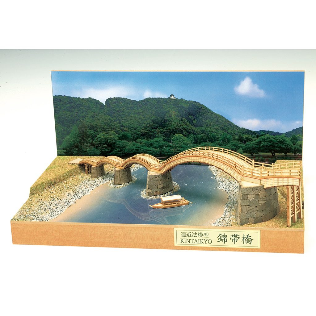 画像: ウッディジョー (NO.271) 錦帯橋 パースモデル 木製模型 組立キット 